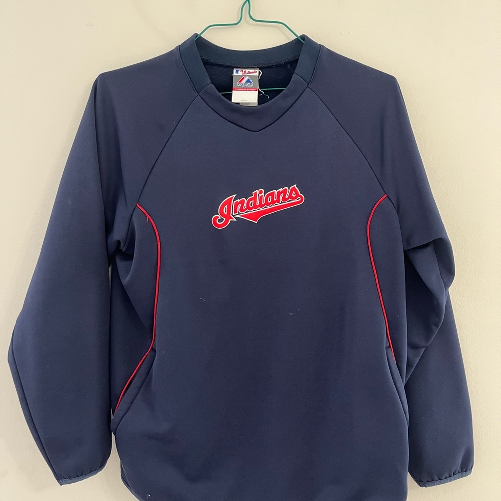 Majestic Crewneck Sweater Cleveland Indians